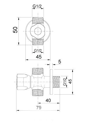 Van Vặn Khóa Chữ T Inax A-703-7