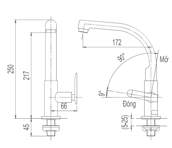 Vòi Rửa Bát Nước Lạnh Inax SFV-29