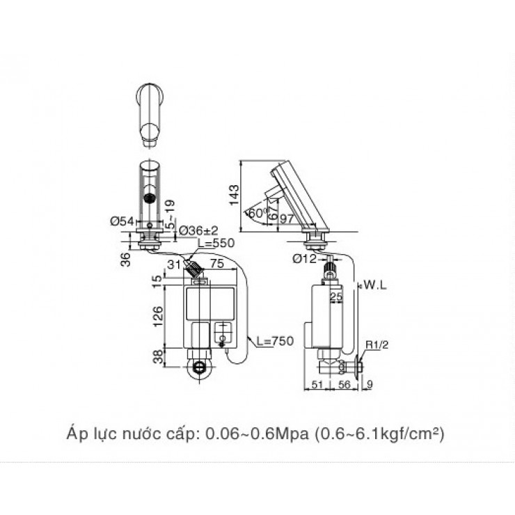 Vòi Cảm Ứng Inax AMV-90