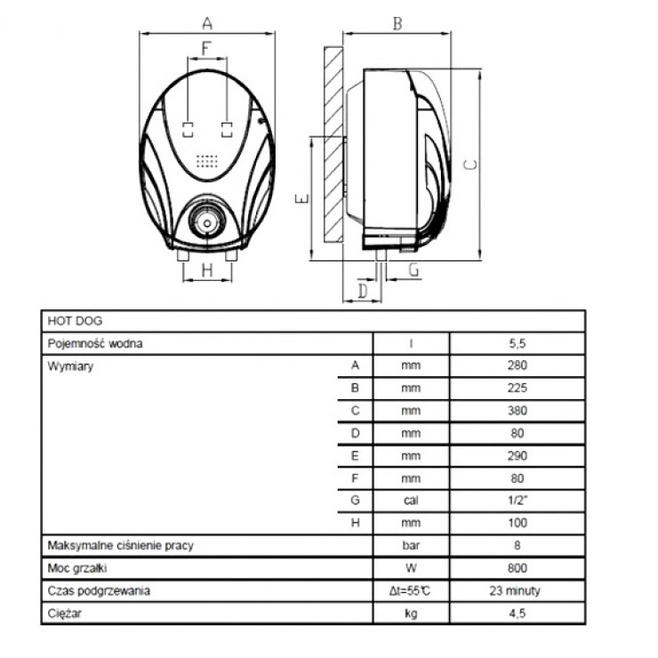 Bình Nước Nóng Ferroli MITO 6Lit