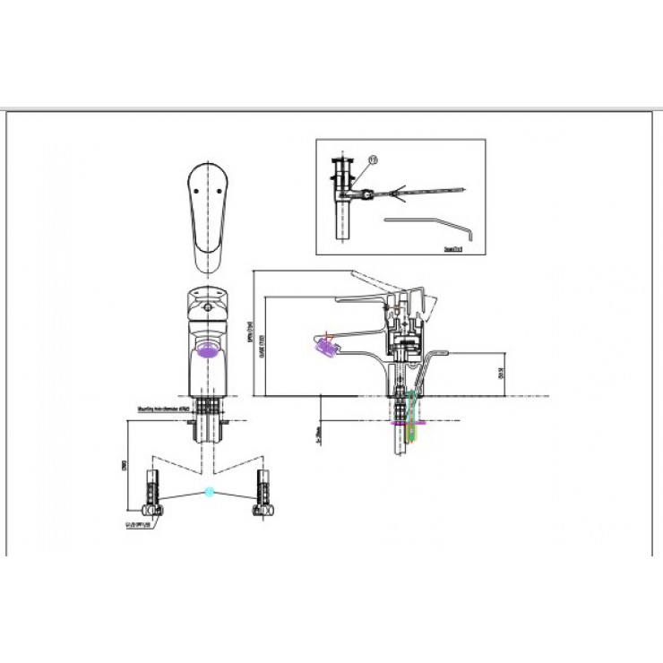 Vòi Chậu Lavabo Inax LFV-1002S Nóng Lạnh