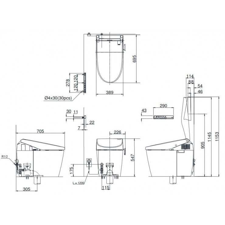 Bàn Cầu Thông Minh TOTO CS985VA/TCF9786WA