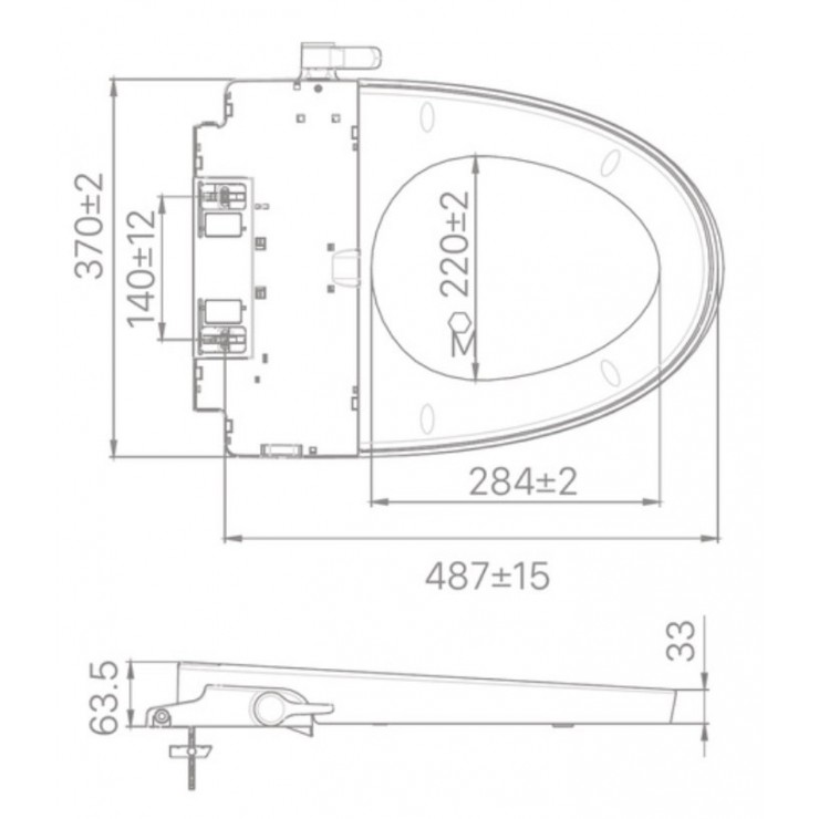 Nắp Bàn Cầu INAX CW-S32VN-1 Rửa Cơ