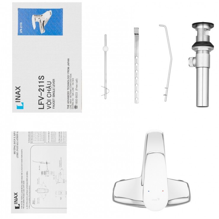 Vòi Chậu rửa mặt lavabo Inax LFV-211S