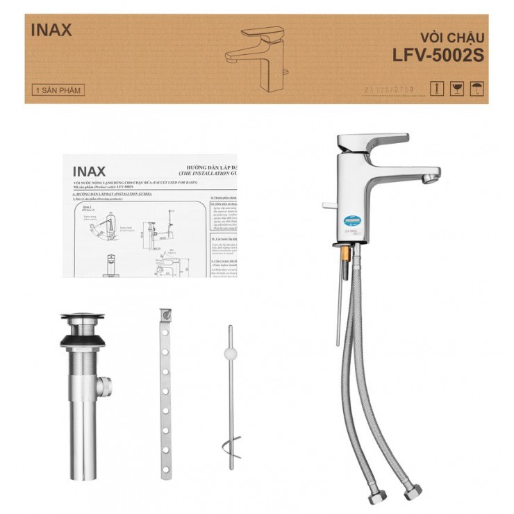 Vòi Chậu rửa mặt Inax LFV-5002S