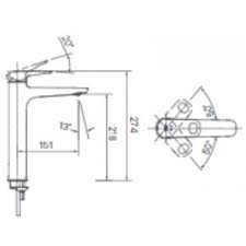 Vòi Lavabo Inax LFV-652SH Đặt Bàn Nóng Lạnh