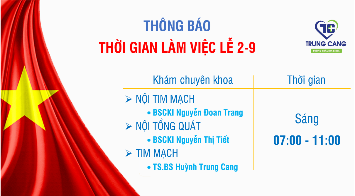 THỜI GIAN LÀM VIỆC LỄ 02/9/2020