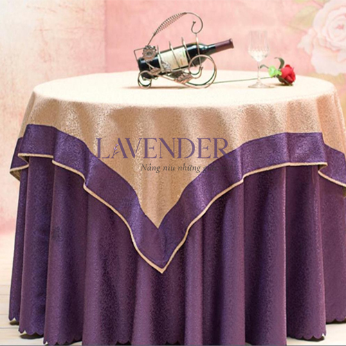 Khăn bàn tròn Lavender