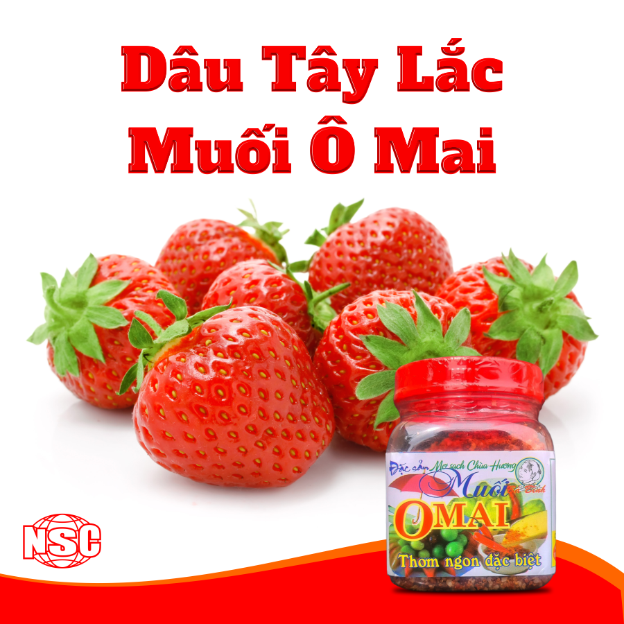 CÁCH LÀM DÂU TÂY LẮC MUỐI Ô MAI