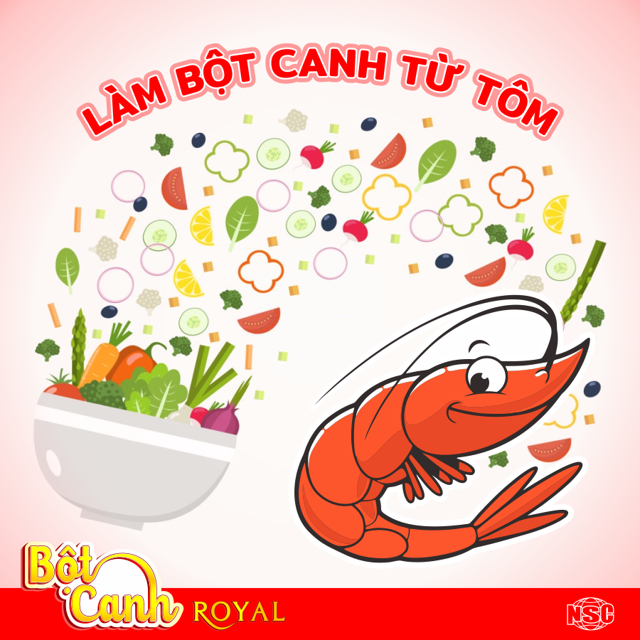 LÀM BỘT CANH TỪ TÔM