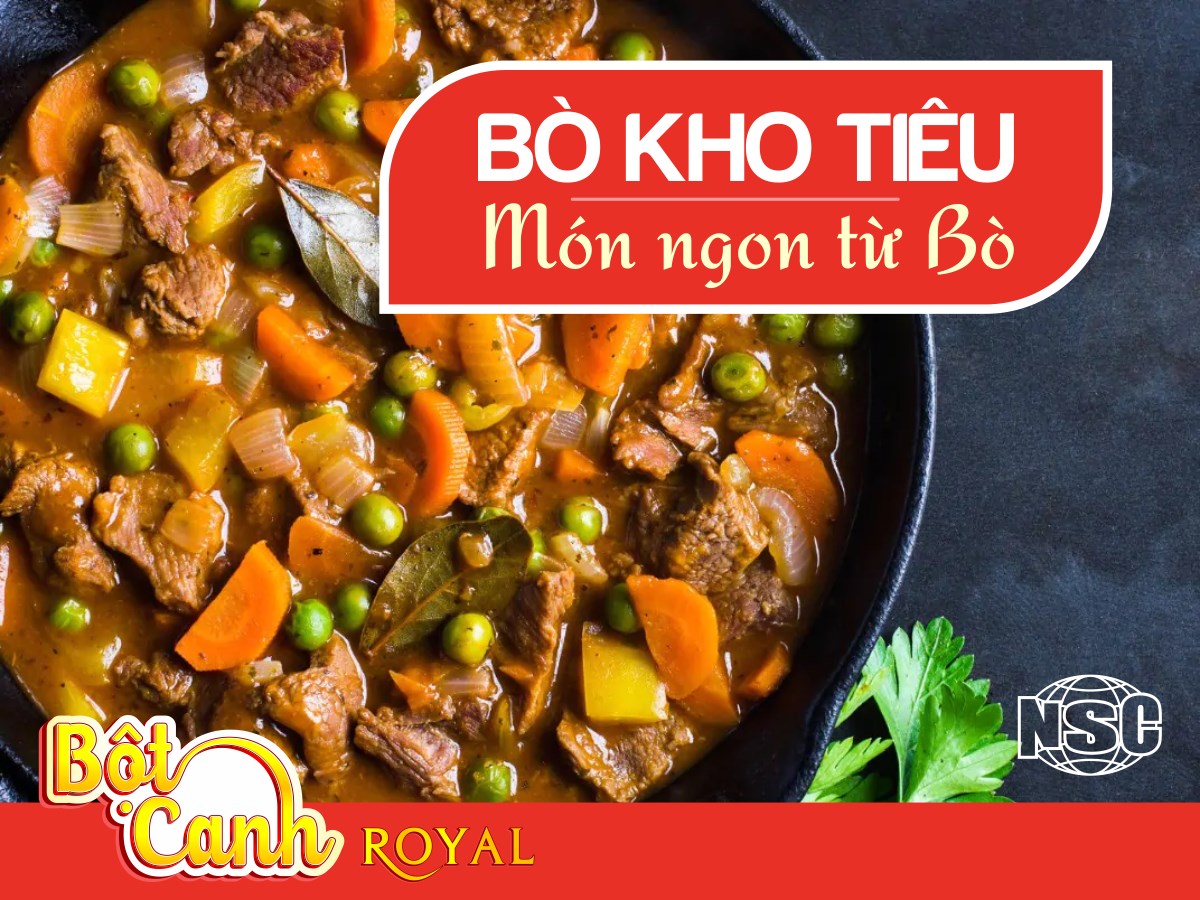 Bò kho tiêu (Món ngon cuối tuần)