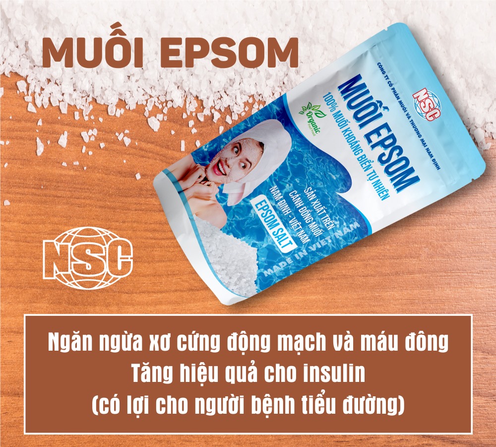 2 lợi ích của muối Epsom đối với sức khỏe