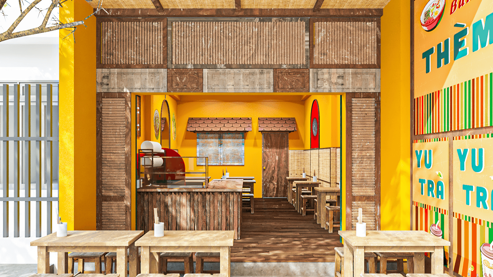 Thi Công Cải Tạo Trọn Gói Quán 