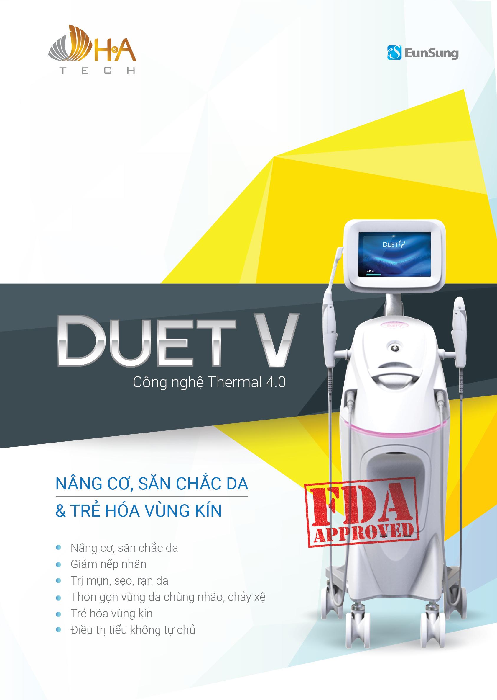 Công nghệ thiết bị thẩm mỹ trẻ hóa Duet V