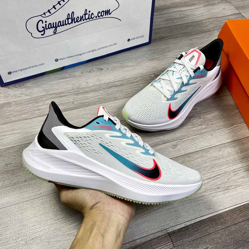 ảnh chính diện Giày nữ Nike Air Zoom Winflo 7 CJ0302 102 - Trắng