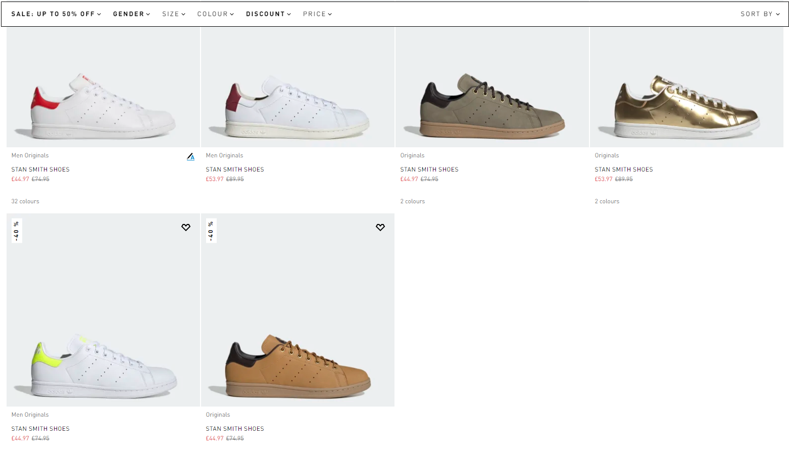 Tổng hợp các mẫu Super Star+Stan Smith sale lớn UK