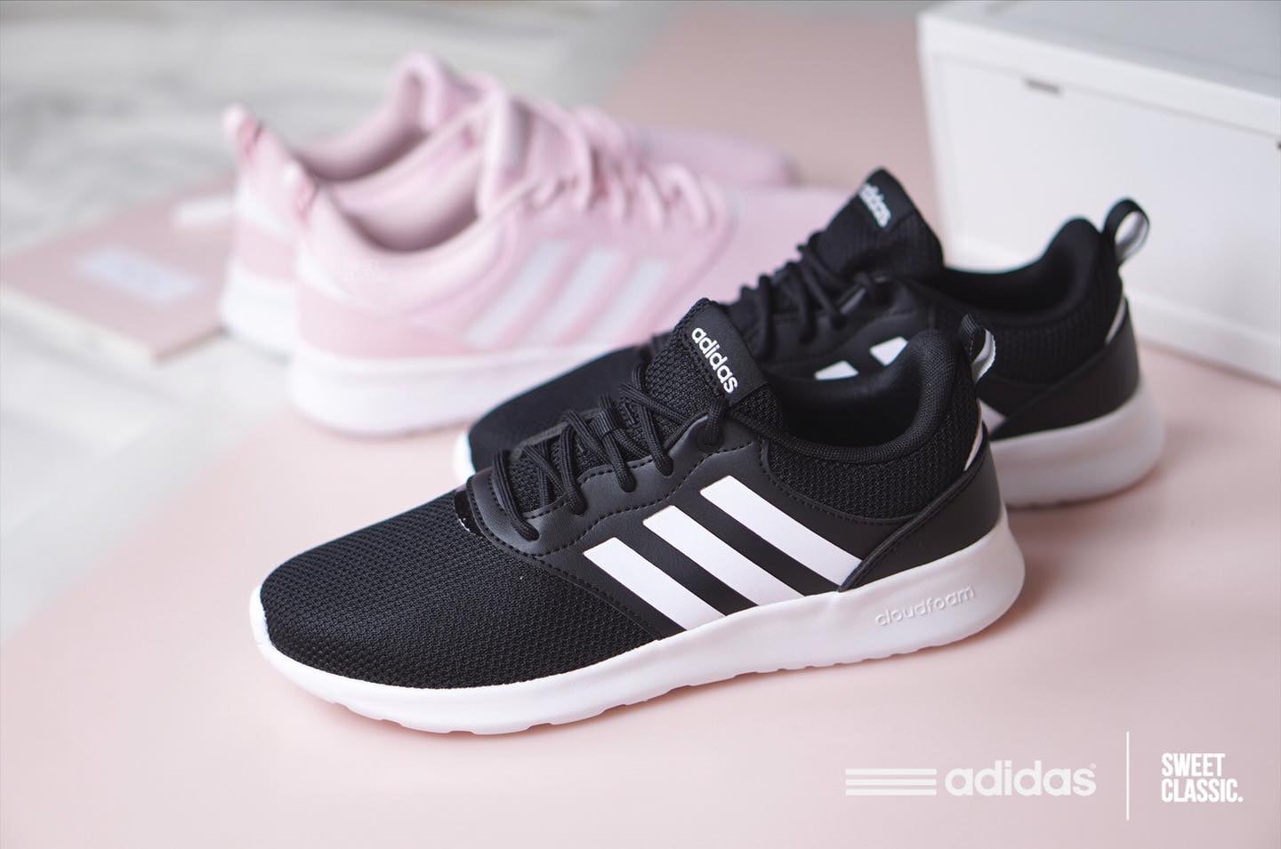 ảnh 2 Giày Adidas nữ QT Racer 2.0 màu đen FY8320