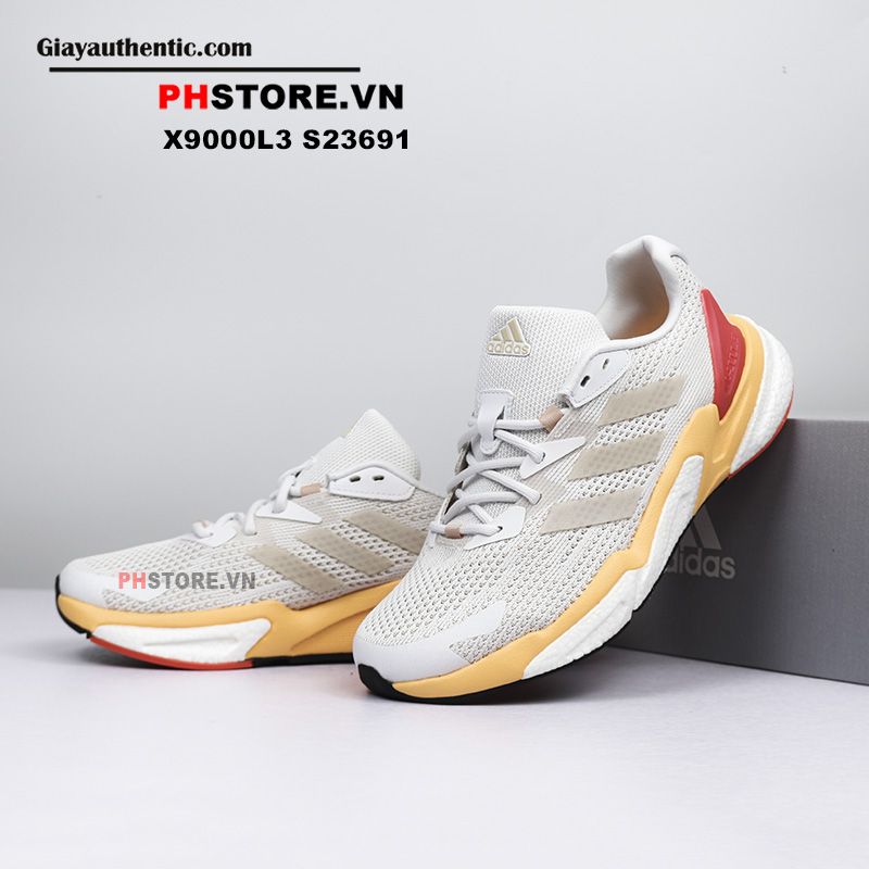 ảnh nghiêng giày Adidas X9000L3 trắng S23691
