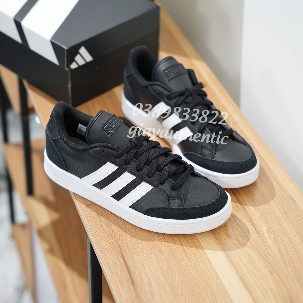 1 Giày Adidas chính hãng Grand Court SE FW6690 Đen
