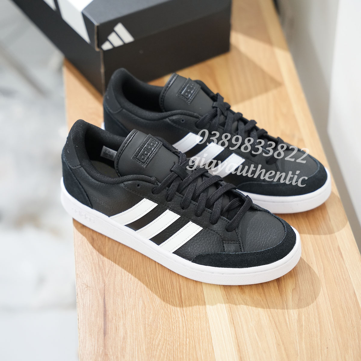 2 Giày Adidas chính hãng Grand Court SE FW6690 Đen