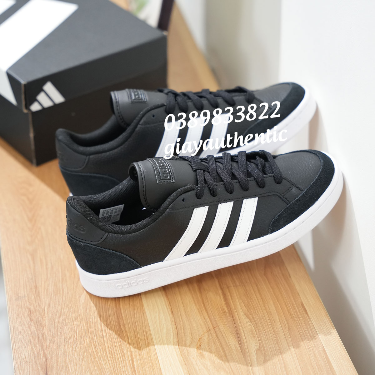 3 Giày Adidas chính hãng Grand Court SE FW6690 Đen