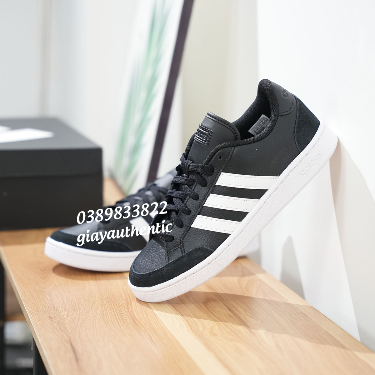 4 Giày Adidas chính hãng Grand Court SE FW6690 Đen