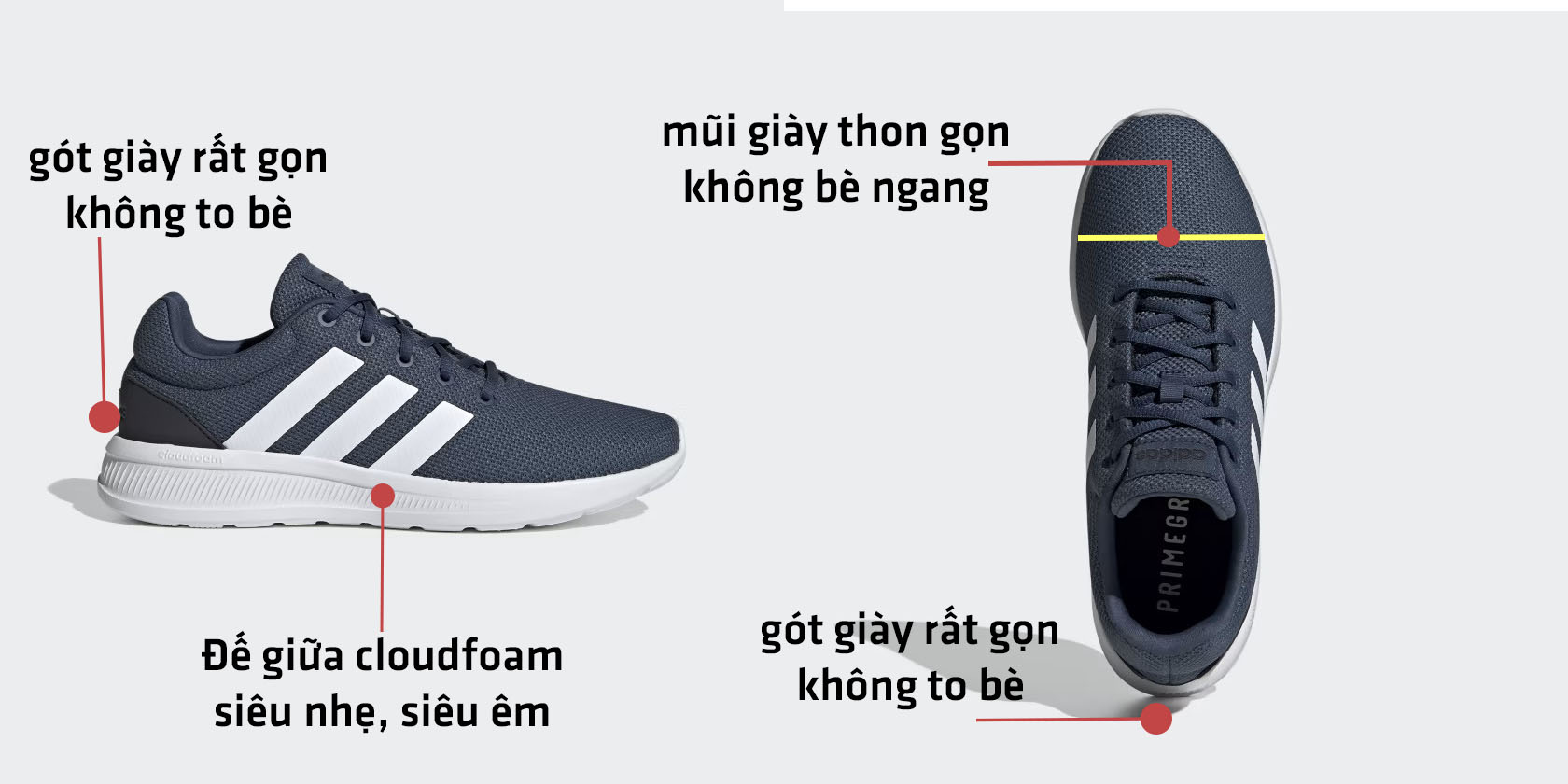 Giới thiệu giày Adidas Lite Racer