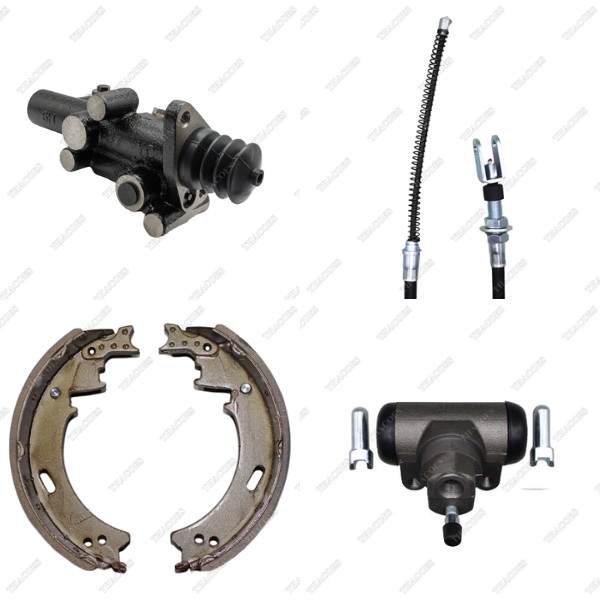 Cáp phanh tay, tổng phanh, guốc phanh, xi lanh bánh