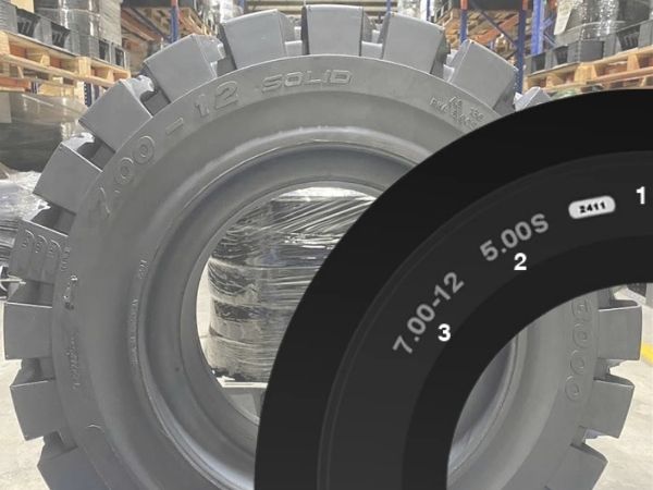 Thông số kỹ thuật của lốp xe nâng 700-12