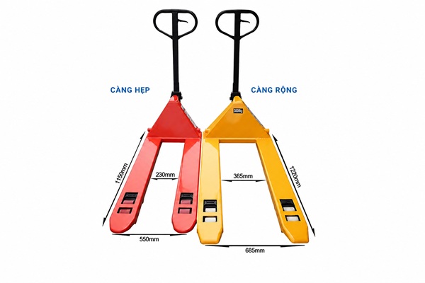 Cả hai loại xe thường được sử dụng để nâng và di chuyển pallet hàng hóa trong kho 
