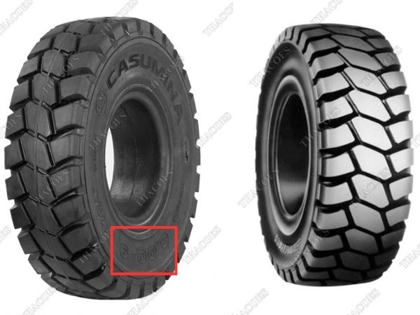 Ký hiệu trên lốp xe nâng cho biết thông số kỹ thuật sản phẩm