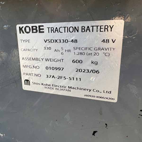 NICHIYU ĐIỆN 1.4 TẤN FB14PN-75-300-221E-03498 (Xe 2011. Bình KOBE 2023)