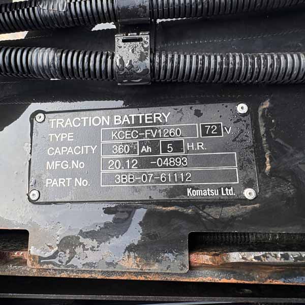 KOMATSU 2.5 TẤN ĐIỆN FE25-1-302447 (Xe 2016, Bình khô 2020)