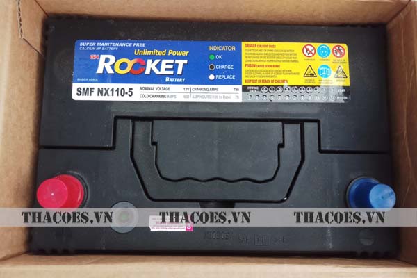 Ắc quy Rocket SMF NX110-5L (12V-70Ah)