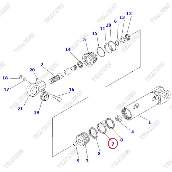 Vòng đệm oring 3EA-64-23210 (Kit K17)