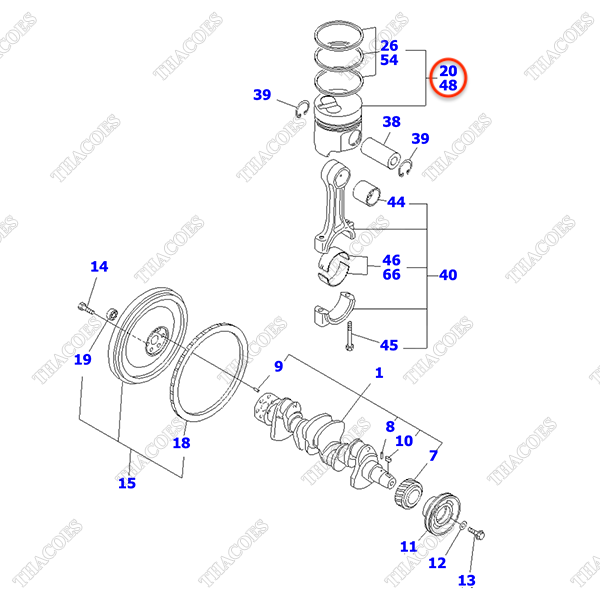(Std) Piston YM129904-22120