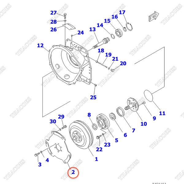Đĩa thép biến mô DC6A26100000