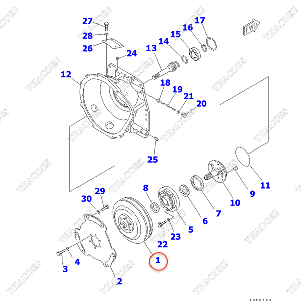 Biến mô hộp số DC6A26500000