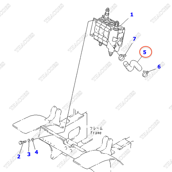 Ống dầu thủy lực hồi 3EB-66-33930