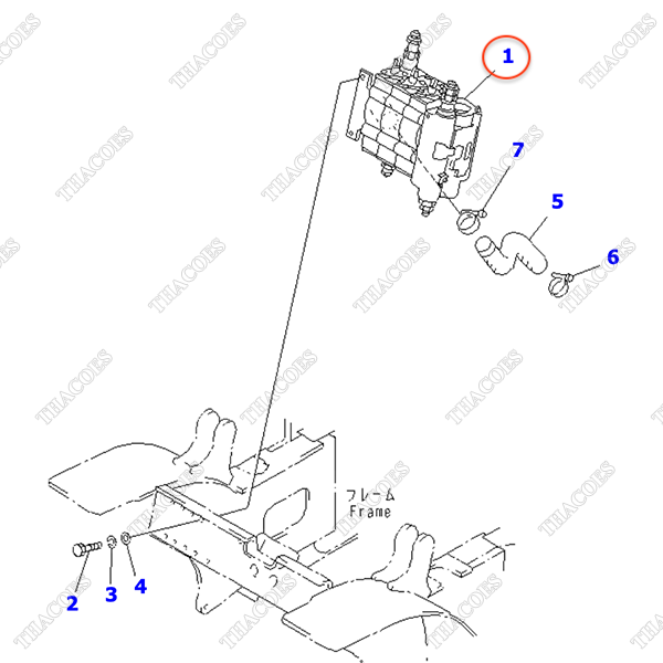(3sv) Cụm van điều khiển 3EB-61-33711; 3EB-61-33710