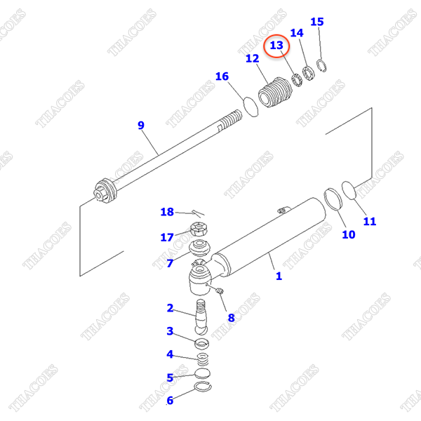 Phớt cổ 3EB-64-11660; NP23231-02802; JP23231-02802; 3ED-64-11660 (K20)