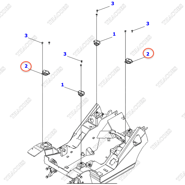 Đế giảm chấn 3EA-51-42120