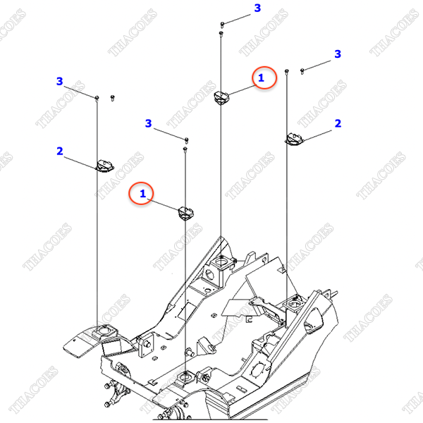 Đế giảm chấn 3EA-51-42110