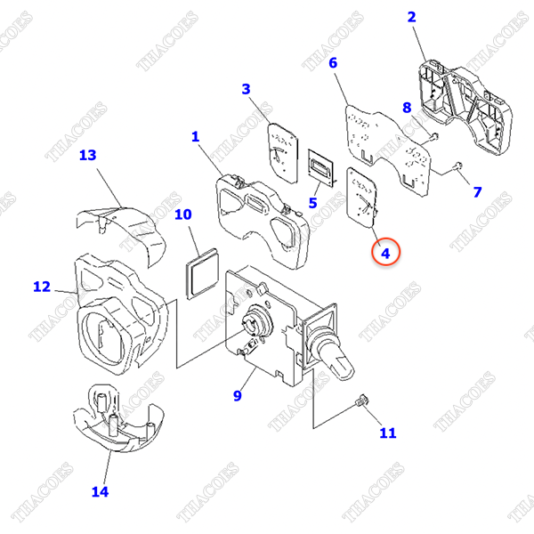 Đồng hồ báo nước YZ52622-130 (AT-MT, có báo góc lái)