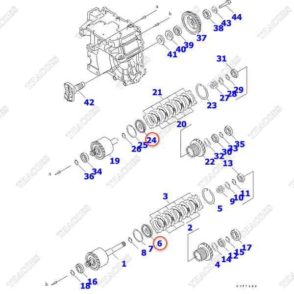 Piston rọ số 3EB-15-51230