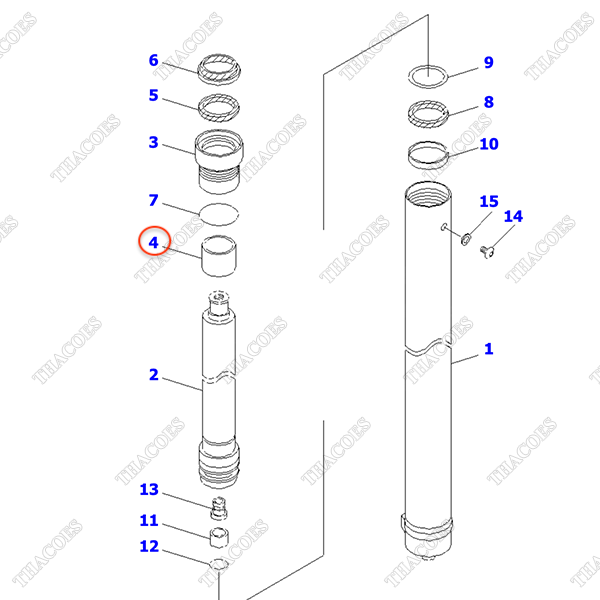 Bạc trượt cổ xi lanh 30B-63-11150 (cao 3-5m, khung 2T2L)