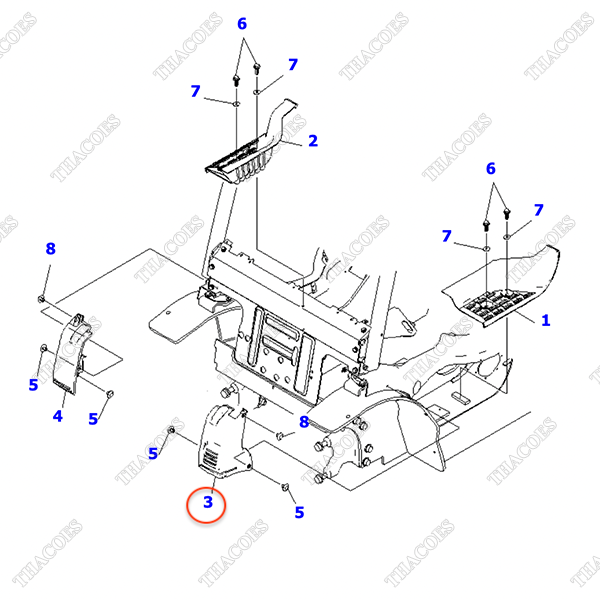 Ốp nhựa cột trái 3EB-50-51932