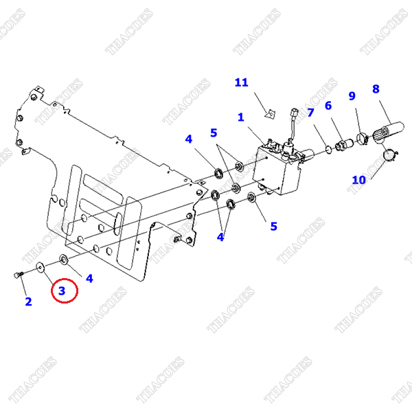 (2sv) Vòng đệm giảm rung 3EB-61-42140