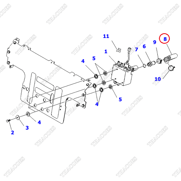 (2sv) Ống dầu hồi 3EB-66-53820