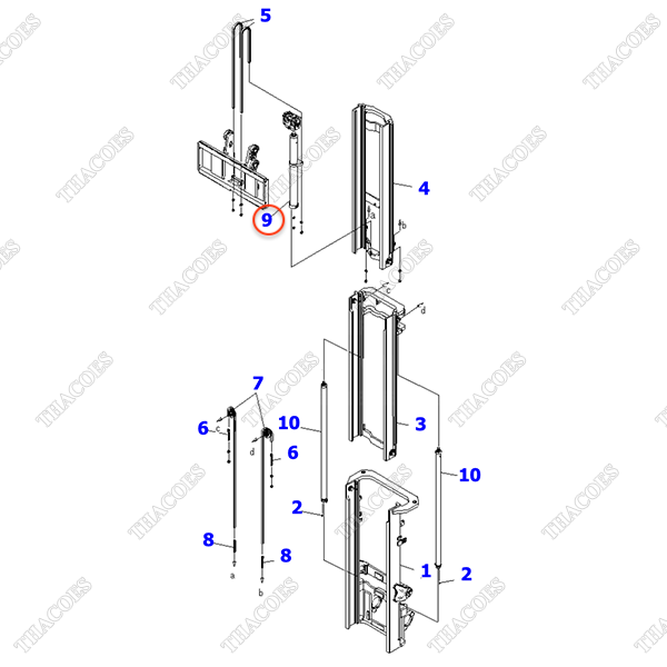 Cụm xi lanh trước 37B-TAT-6420UE; 37B-TAT-6380UE; 37B-TAT-6350UE; 37B-TAT-6330UE; 37B-TAT-6310UE; 37B-TAT-6260UE; 37B-TAT-6280UE; 37B-TAT-6300UE (3T3L)